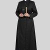 Priestly Womens Anglican Cassock Black for Sacred Event