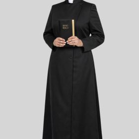 Priestly Womens Anglican Cassock Black for Sacred Event