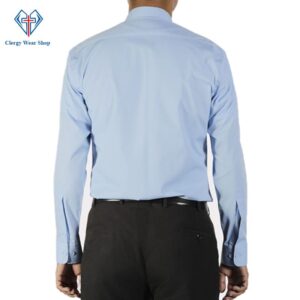 Tab Collar Clergy Shirt Light Blue for Men