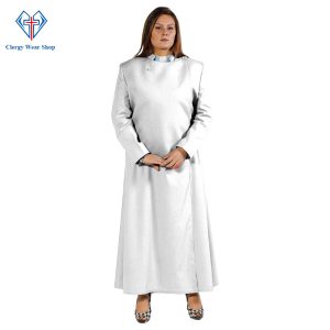 Traditional White Anglican Cassock for Women