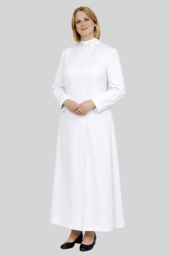 Traditional White Womens Anglican Cassock