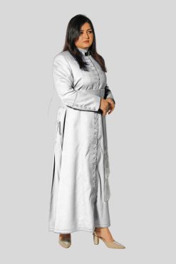 White 33 Button Cassock for Women in Pure Style