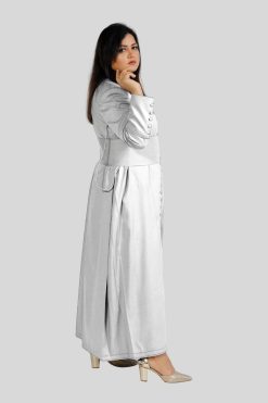 White 33 Button Cassock for Women in Pure Style