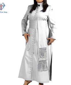 Womens White Cassock With White Triming