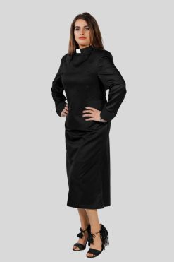 Designer Clergy Dresses Black for Formal Church Use