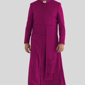 Handcrafted Men’s Bishop Cassock Robes Tailored for Clergy Presence