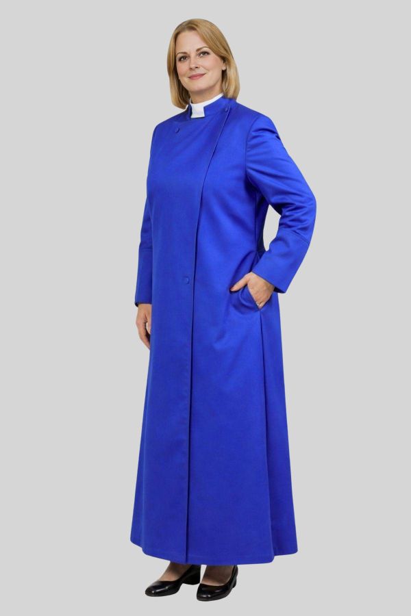 Legacy Womens Anglican Cassock Royal Blue for Holy Event