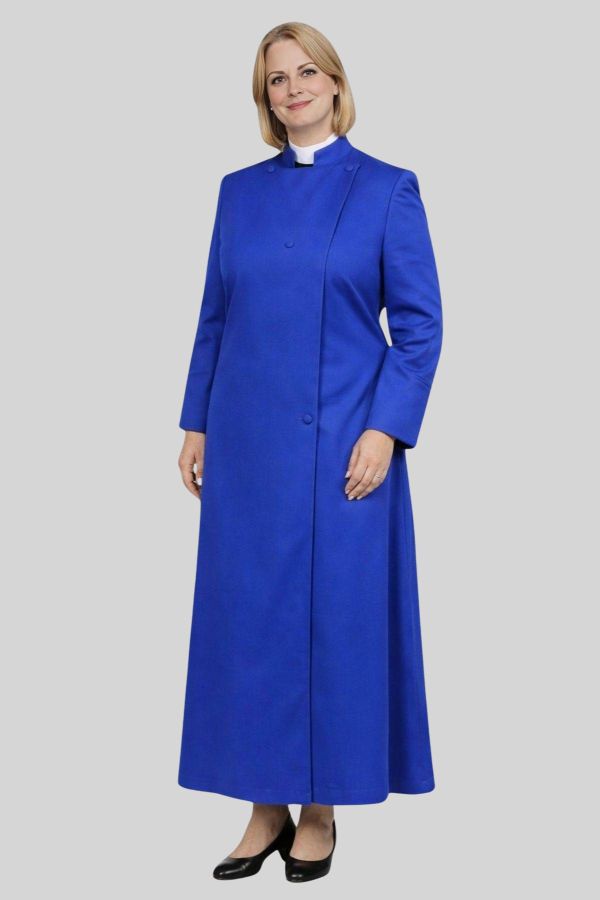 Legacy Womens Anglican Cassock Royal Blue for Holy Event