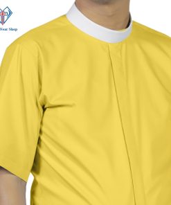 Neckband Clergy Shirt Gold