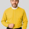 Neckband Clergy Shirt Gold