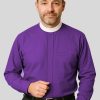 Neckband Clergy Shirt Purple