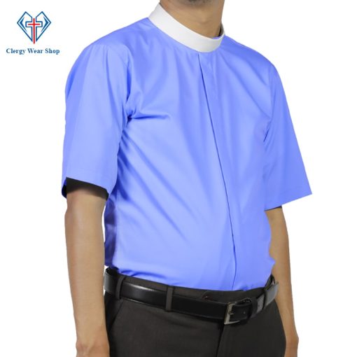 Royal Blue Clergy Shirt