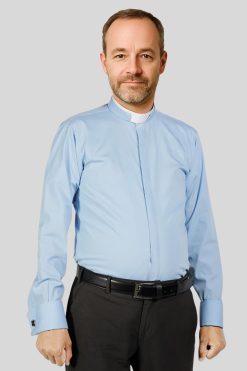 Sky Blue Clergy Shirt