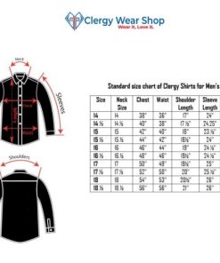 Clergy Shirt Size Chart Mens