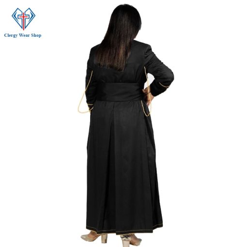 Women Clergy Robe Black