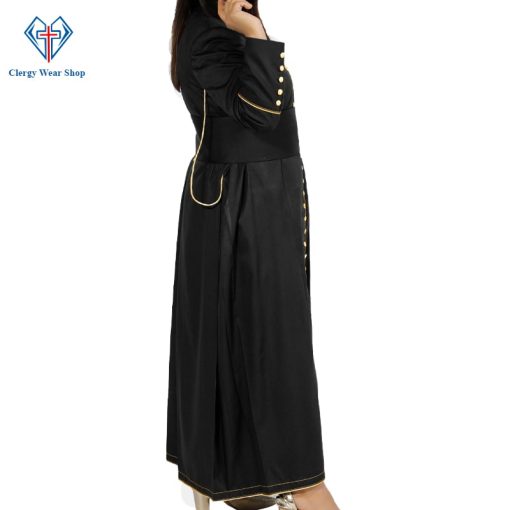 Women Clergy Robe Black