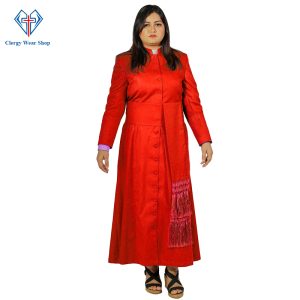 Women Clergy Robes Red - Clergy Wear Shop ™
