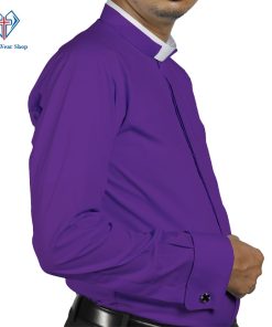 purple clergy shirt