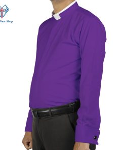 purple clergy shirt