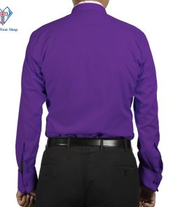 purple clergy shirt