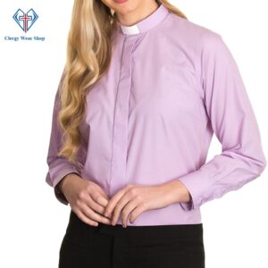 Women Clergy Shirts Lilac