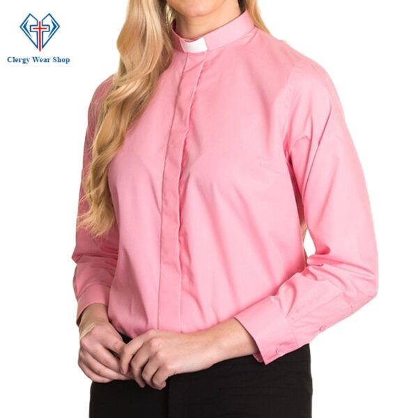 Women Clergy Shirts Pink