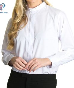 Women Clergy Shirts White