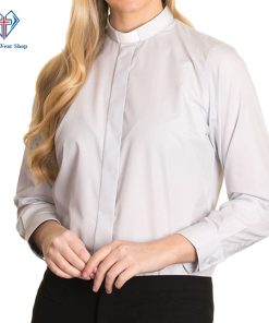 Women Clergy Shirts light grey