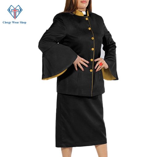 Clergy Suits for Women Black