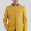 Golden Clergy Jacket Seven Button for Pastors and Clergy