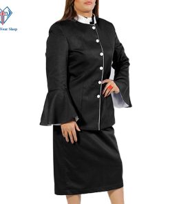 ladies church suits black