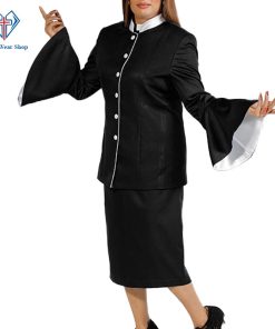 ladies church suits black