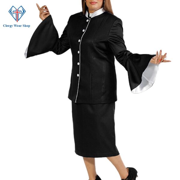 ladies church suits black