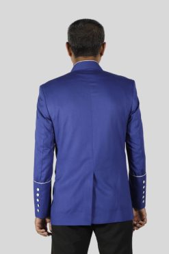 Clergy Jackets Blue for Mens with Double Breasted Look