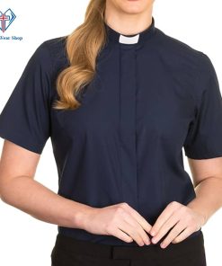 Clergy Shirts for Women Lilac Navy