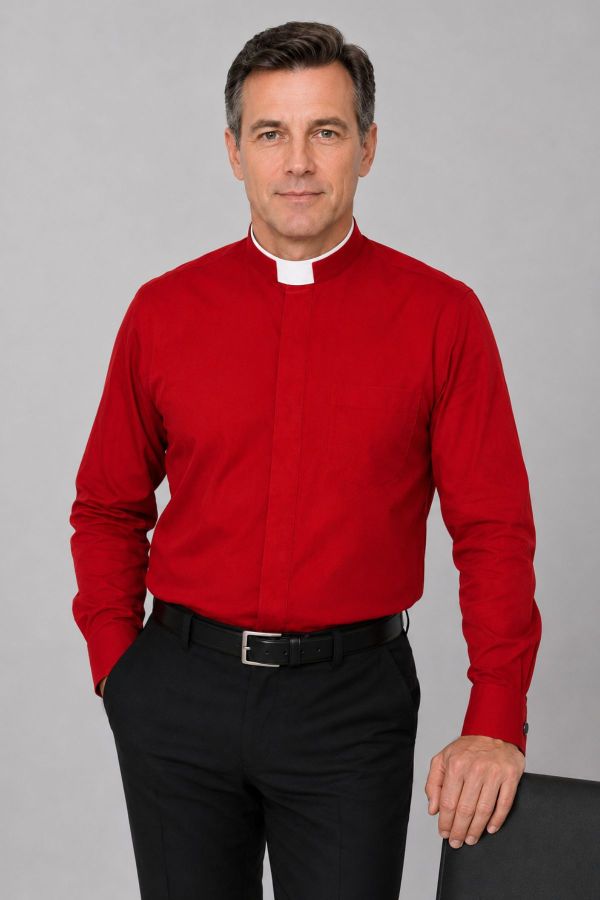 Consecrata Tonsure Collar Cardinal Clergy Shirt