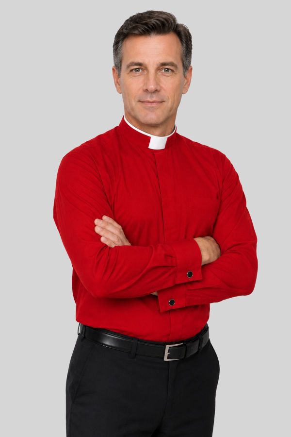 Consecrata Tonsure Collar Cardinal Clergy Shirt