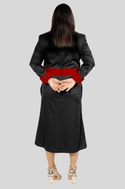 Stylish Designer Clergy Dresses with Red Button Accent Detail