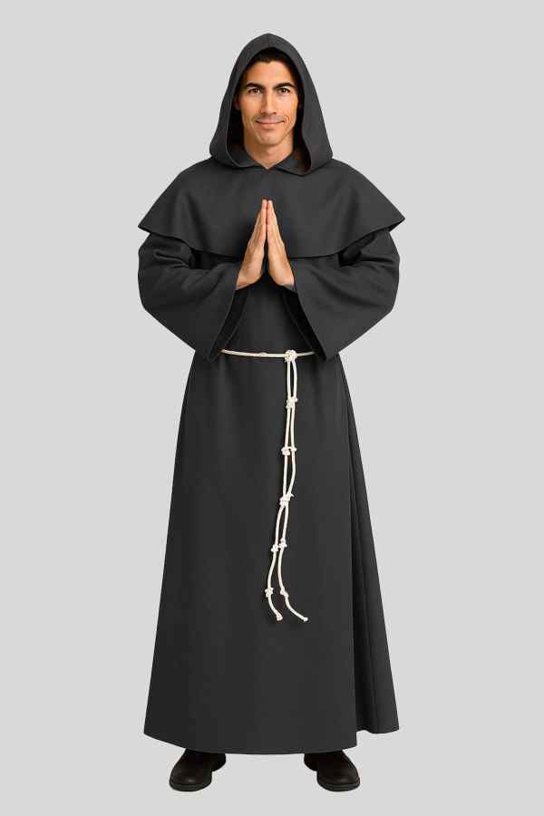 Franciscan Monk Habit with Removeable Hood