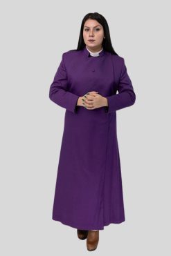 Purple Anglican Cassock for Womenβs in Deluxe Finish