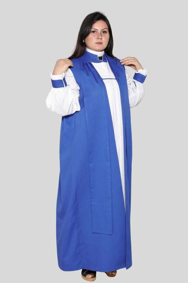 Women's Clergy Chimere Blue in Best Quality