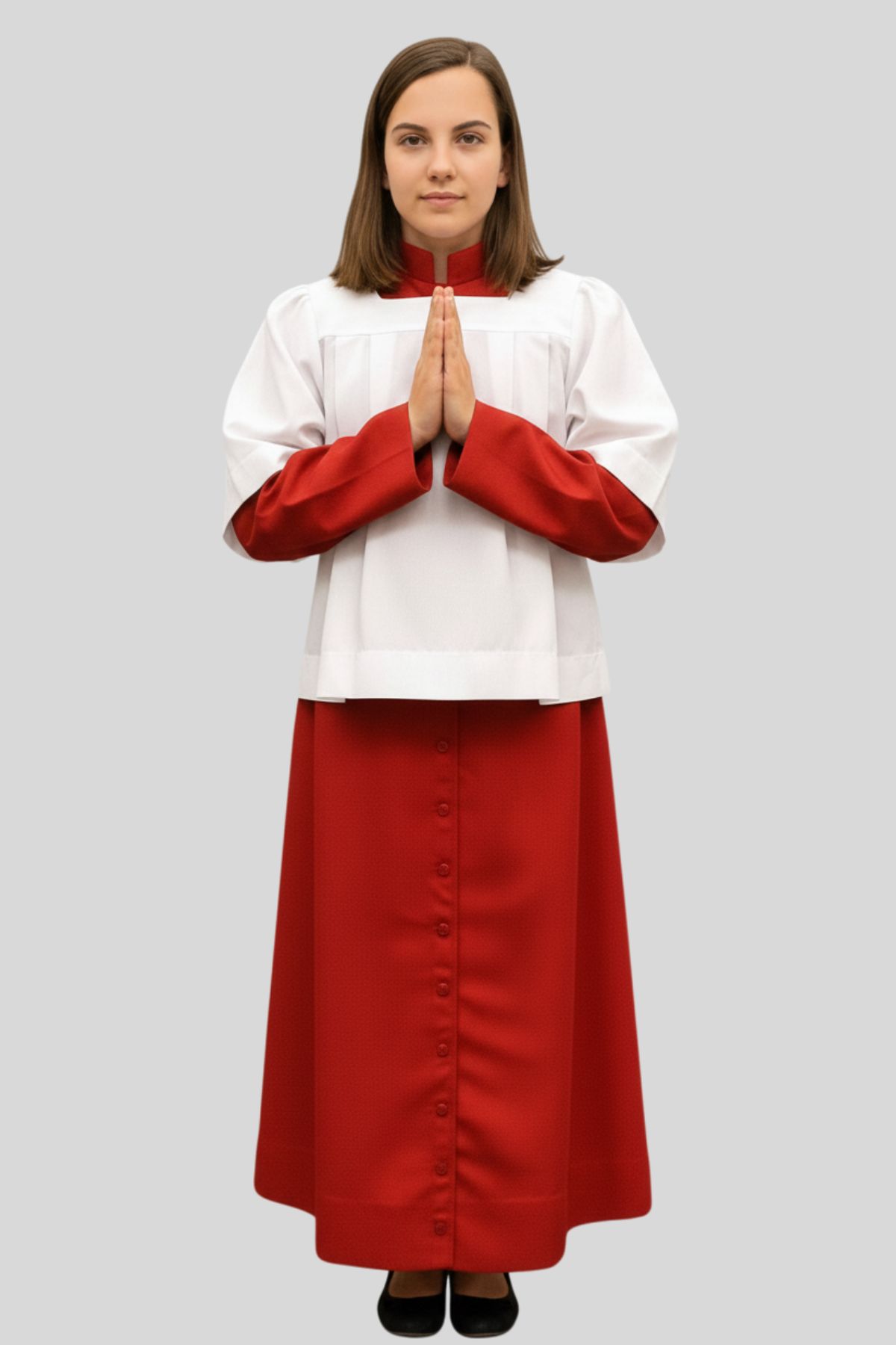 Girls Altar Server Cassock with Comfortable Fit Girls Altar Server Cassock with Comfortable Fit