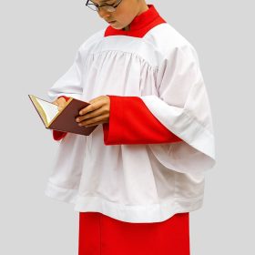 Durable Red Cassock for Altar Servers in Worship