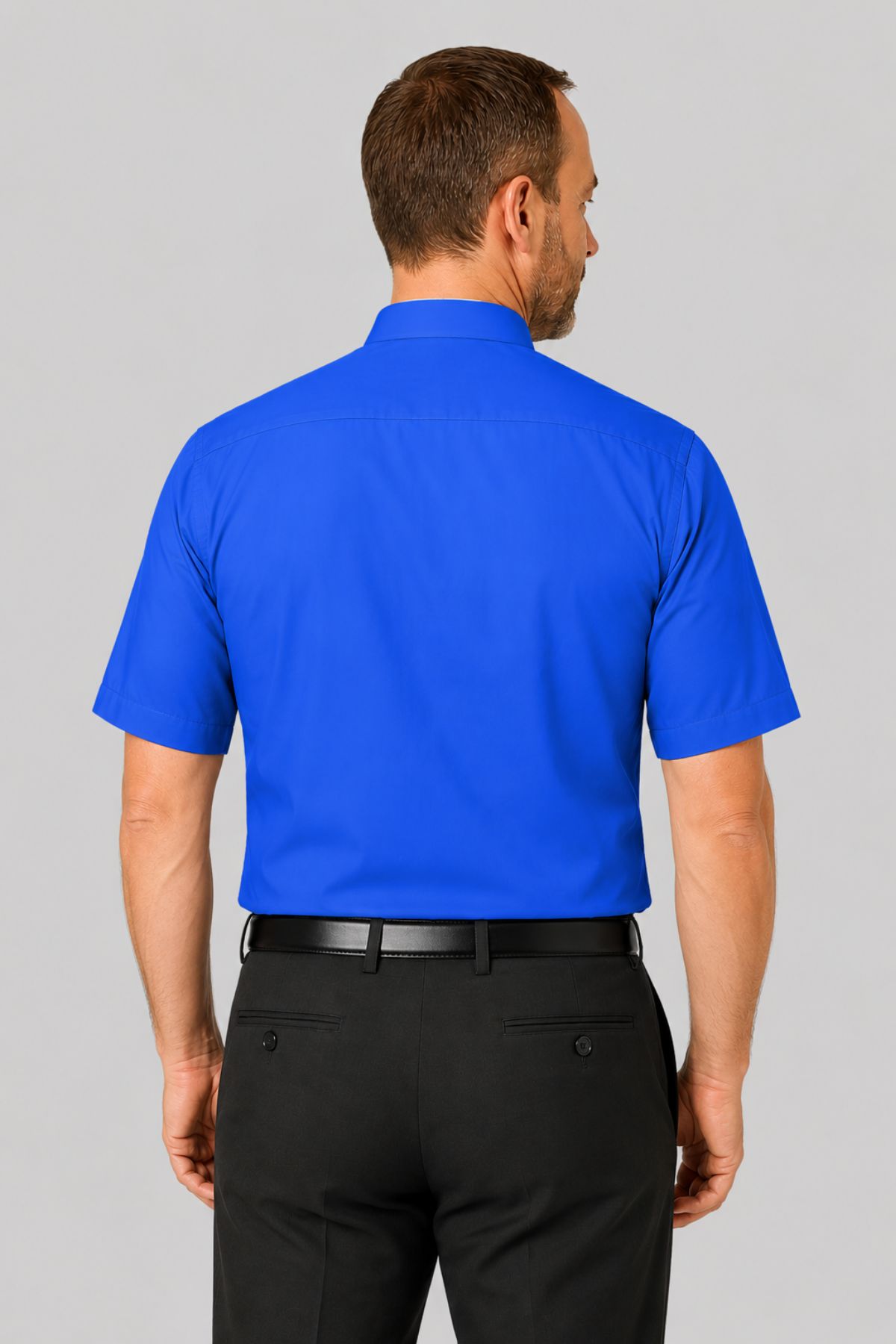 Men’s Royal Blue Clergy Shirt Roman Collar & French Cuff Design (6) Men’s Royal Blue Clergy Shirt Roman Collar & French Cuff Design