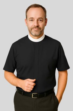 Neckband Black Clergy Shirt
