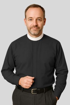 Neckband Black Clergy Shirt