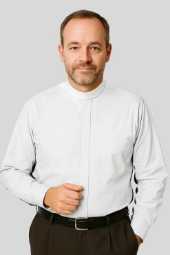Neckband White Clergy Shirts