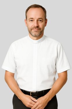 Neckband White Clergy Shirts