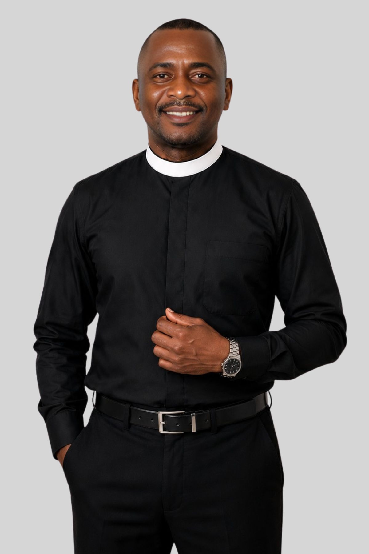 Priest Neckband Black Clergy Shirt for Clergy (3) Priest Neckband Black Clergy Shirt for Clergy