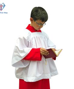 Red Altar Server Cassock for Boys